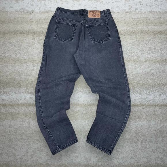 Vintage NorthCrest Jeans Relaxed Tapered Fit Smoke Black Wash Denim Y2K - Picture 1 of 5